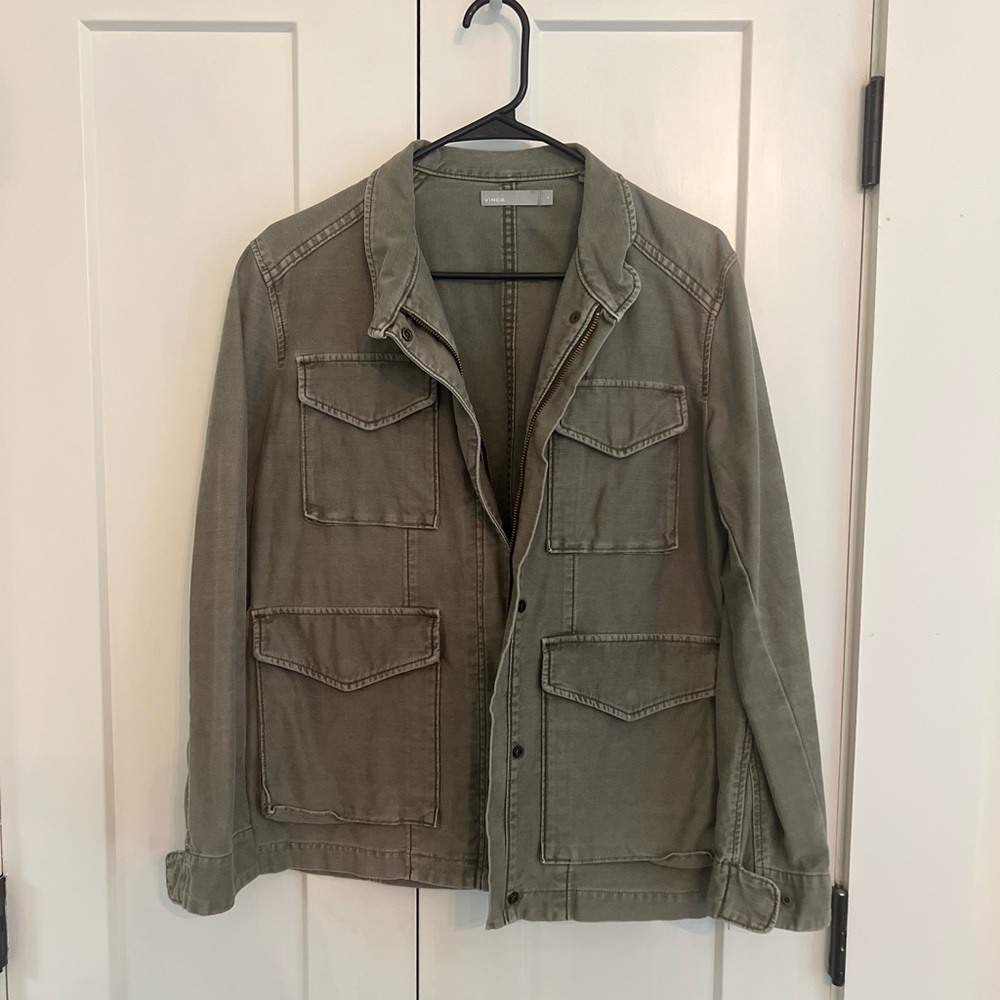 Vince Olive Green Military Jacket S